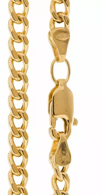 Kultainen panssariranneketju 3,5mm - Kultaiset kaulakorut - 17-500-42 - 2