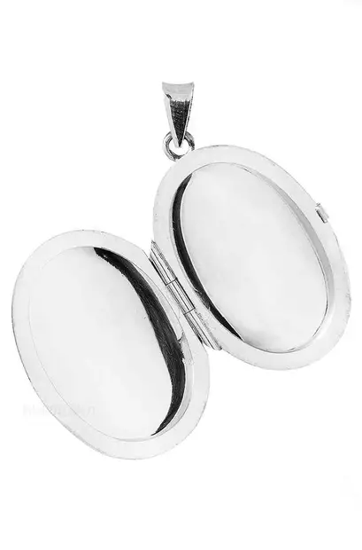 Medaljonki valkokultainen - Lahjaideat naisille - HY302 - 2