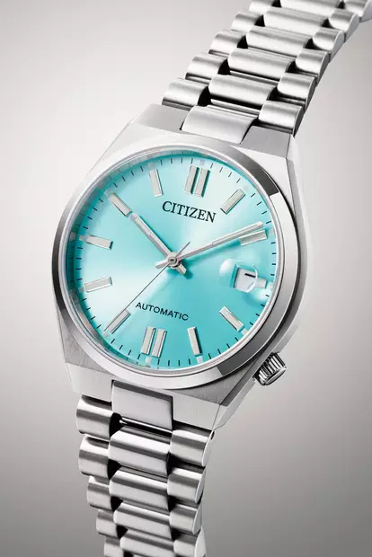 Citizen automaatti Tsuyosa 37 turkoosi fiiliskuva1 - Citizen miesten rannekellot - NJ0200-50L - 2